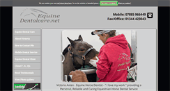 Desktop Screenshot of equinedentalcare.net
